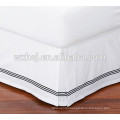hotel cotton white table 300TC embroidery bedskirts